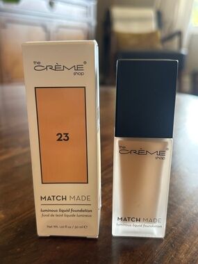 The Crème Shop Match Made Luminous Liquid Foundation | Shade 23 | NIB
